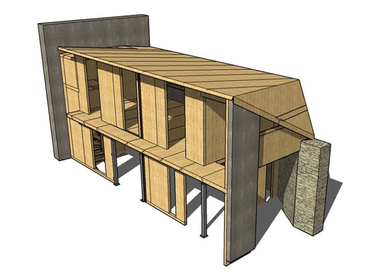 Modulo prefabbricato X lam 215